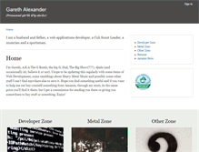 Tablet Screenshot of garethalexander.co.uk